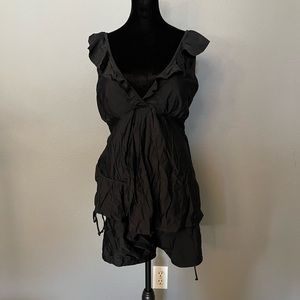 b2prity black 2 piece tankini with shorts